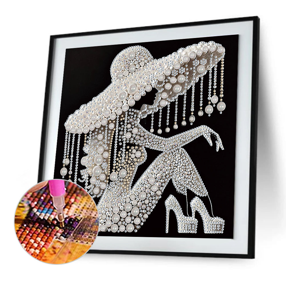 Elegant Lady - Special Shaped Drill Diamond Painting 30*30CM