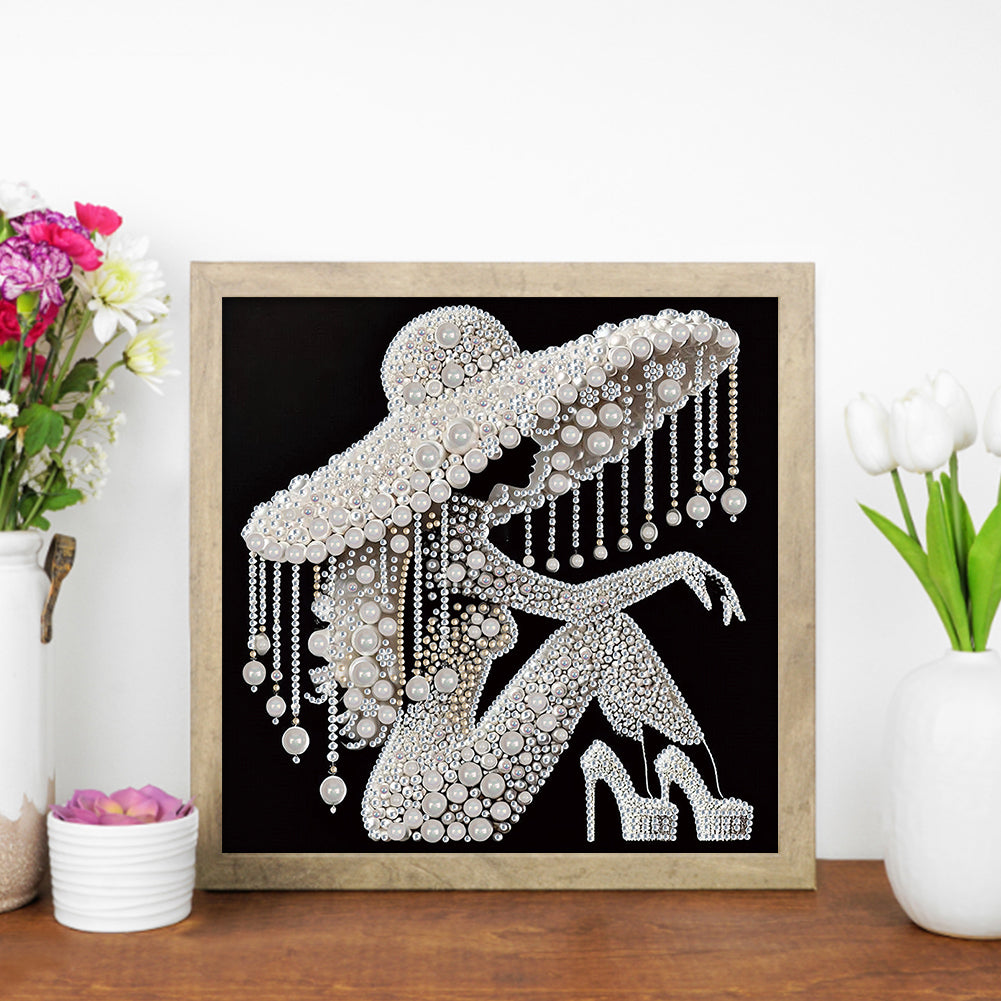 Elegant Lady - Special Shaped Drill Diamond Painting 30*30CM
