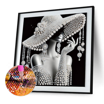 Elegant Lady - Special Shaped Drill Diamond Painting 30*30CM