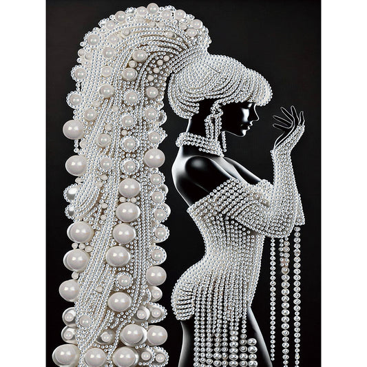Elegant Lady - Special Shaped Drill Diamond Painting 30*40CM