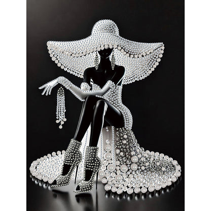 Elegant Lady - Special Shaped Drill Diamond Painting 30*40CM