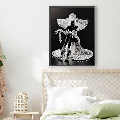 Elegant Lady - Special Shaped Drill Diamond Painting 30*40CM