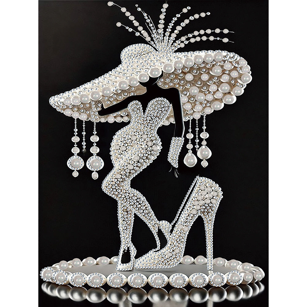 Elegant Lady - Special Shaped Drill Diamond Painting 30*40CM