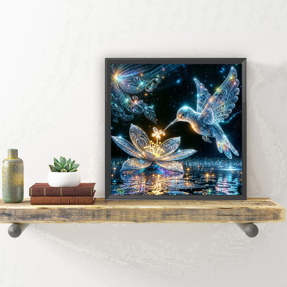 Hummingbird - Full Round Drill Diamond Painting 30*30CM