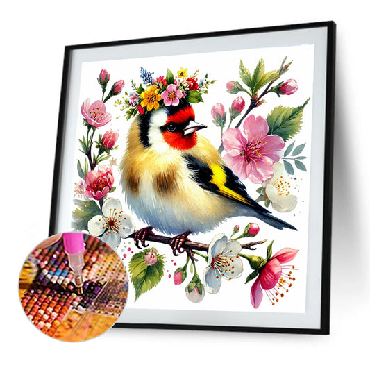 Bird - Full Round Drill Diamond Painting 40*40CM