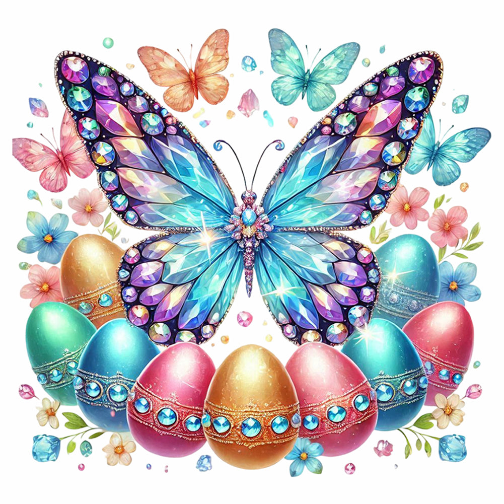 Butterfly - Full Round Drill Diamond Painting 40*40CM