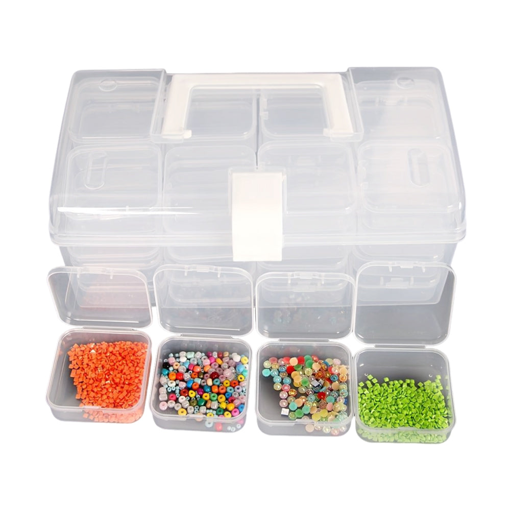 32 Grid Bead Storage Container Diamond Embroidery Beaded Toolbox for Small Items