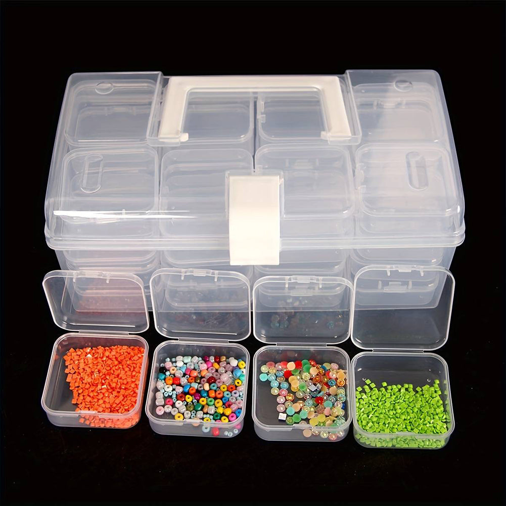 32 Grid Bead Storage Container Diamond Embroidery Beaded Toolbox for Small Items