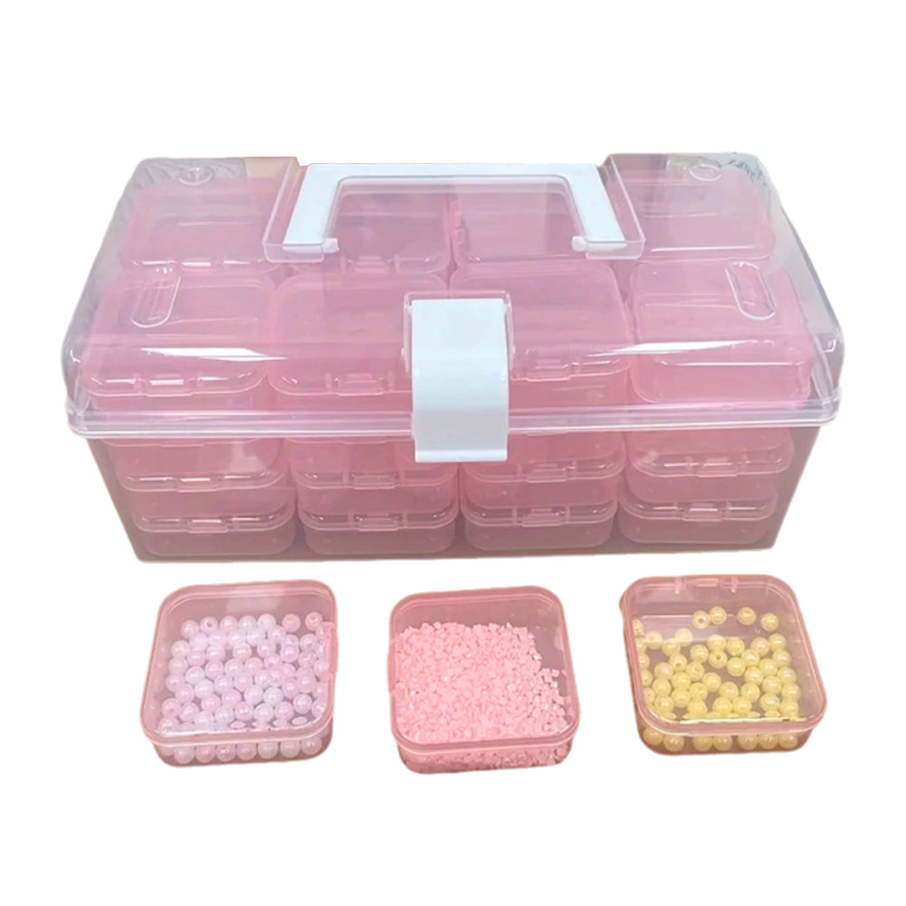 32 Grid Bead Storage Container Diamond Embroidery Beaded Toolbox for Small Items