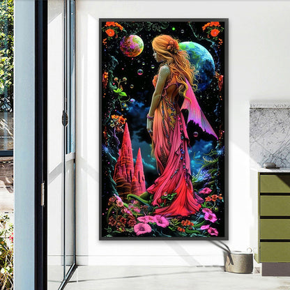 Dark Girl - Full Round Drill Diamond Painting 40*70CM