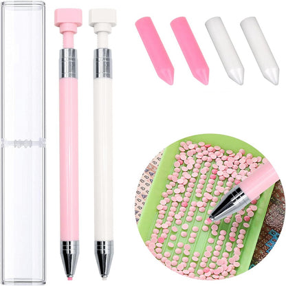Diamond Painting Pen with Wax Refillable Wax Pen for Diamond Art Nail DIY Craft