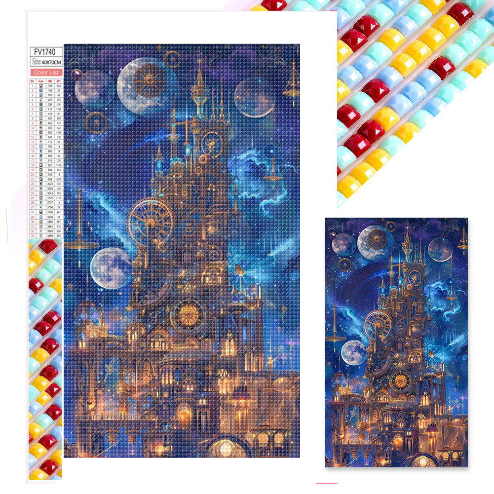 Time Castle - Full Square Drill Diamond Painting 40*70CM