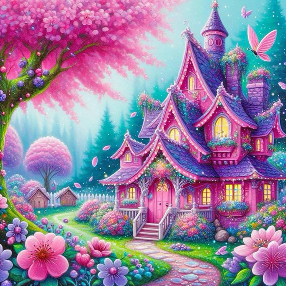 Elf House - Full Round Drill Diamond Painting 40*40CM