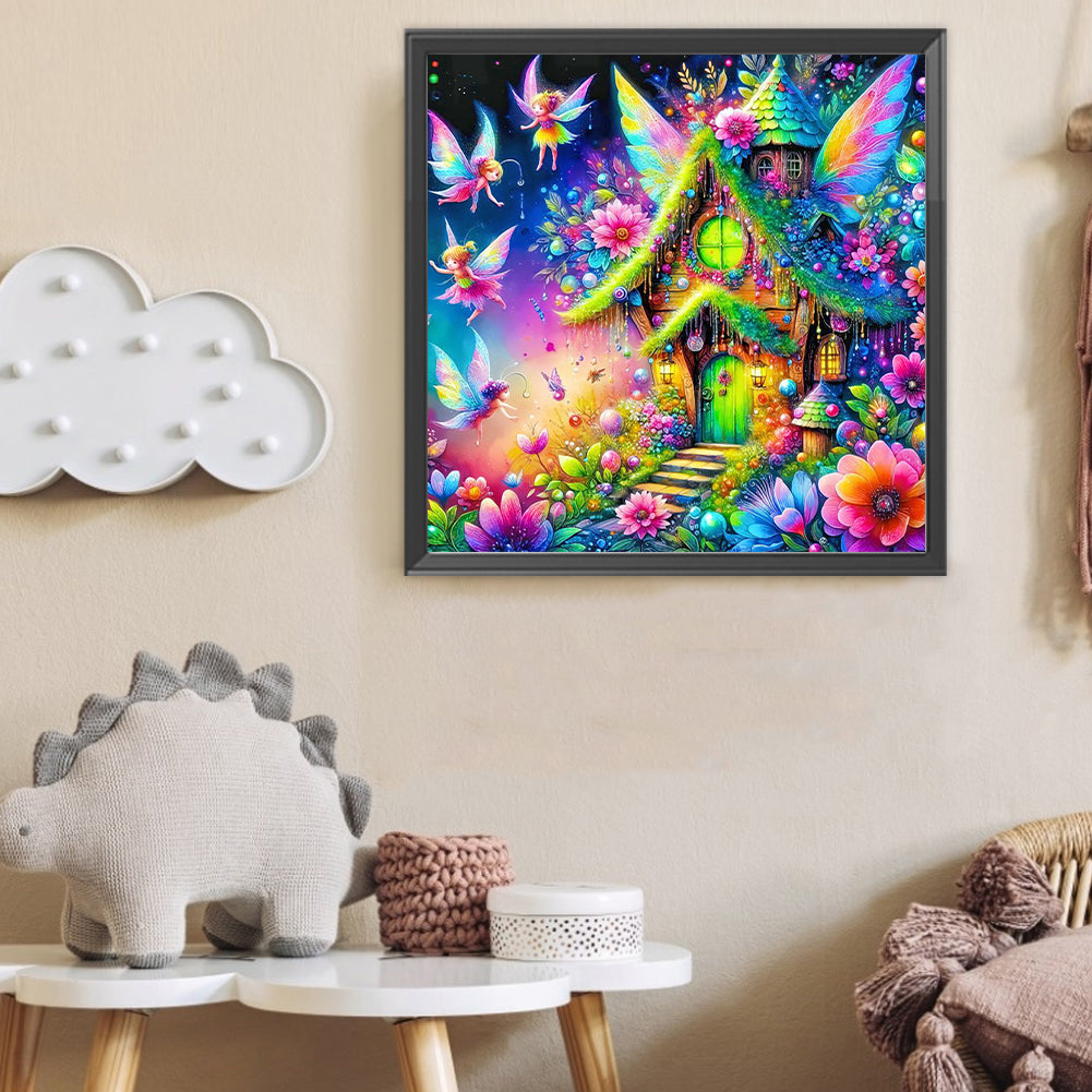 Elf House - Full Round Drill Diamond Painting 40*40CM