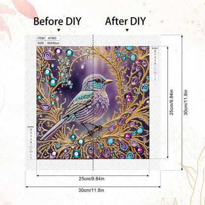 Bird - Special Shaped Drill Diamond Painting 30*30CM