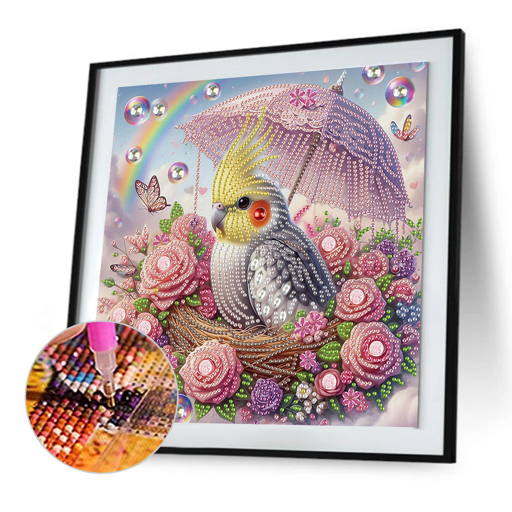Parrot Bird - Special Shaped Drill Diamond Painting 30*30CM