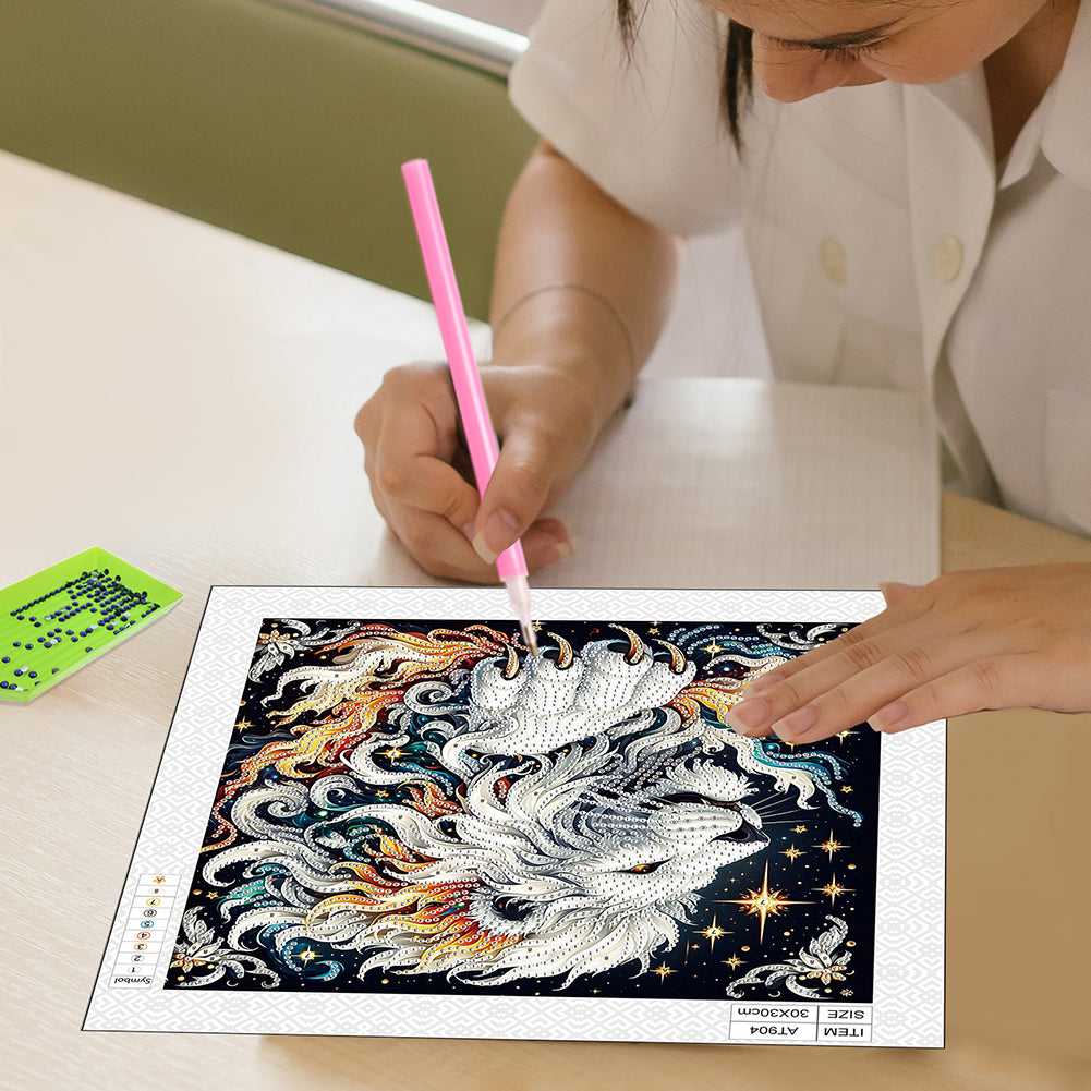 Paper Quilling Lions - Special Shaped Drill Diamond Painting 30*30CM