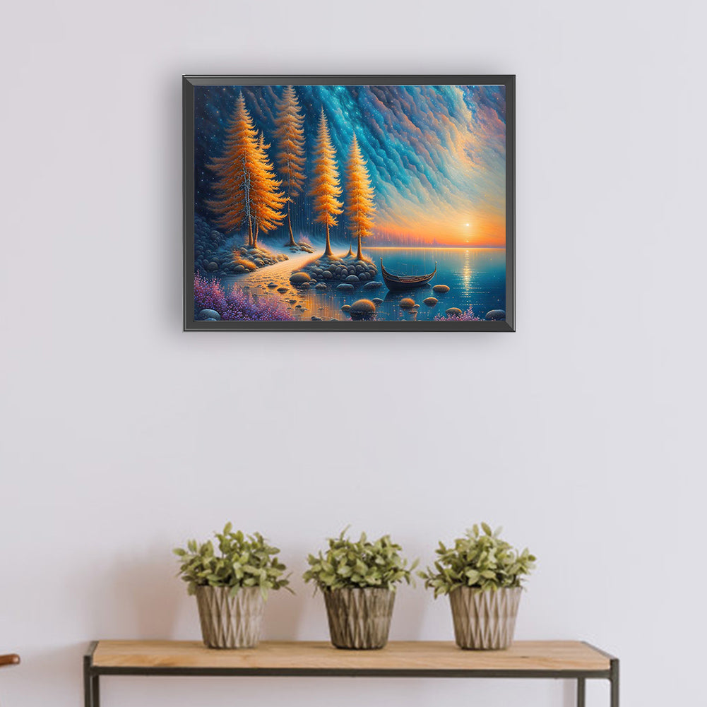 Dream Scenery - Full Round Drill Diamond Painting 40*30CM