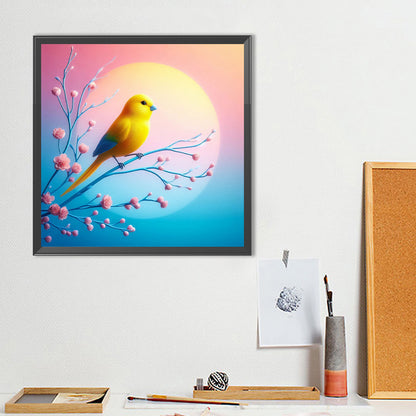 Birds On The Moon - Full Round Drill Diamond Painting 40*40CM