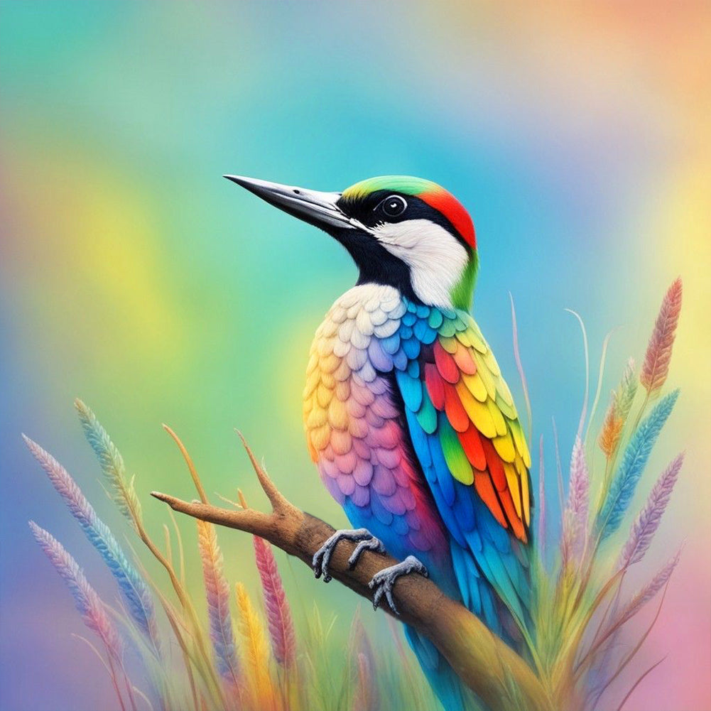 Hummingbirds In Rice - Full Round Drill Diamond Painting 40*40CM
