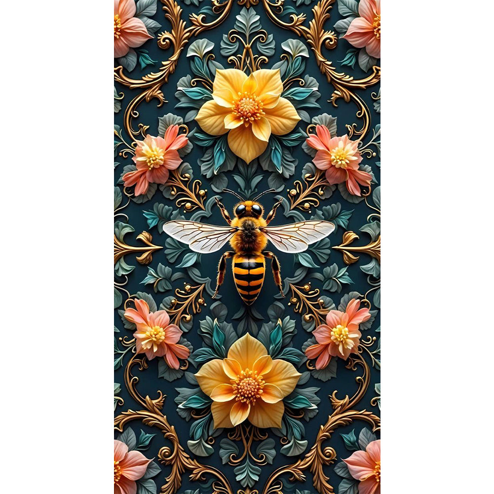 Bee - Full Round Drill Diamond Painting 40*70CM