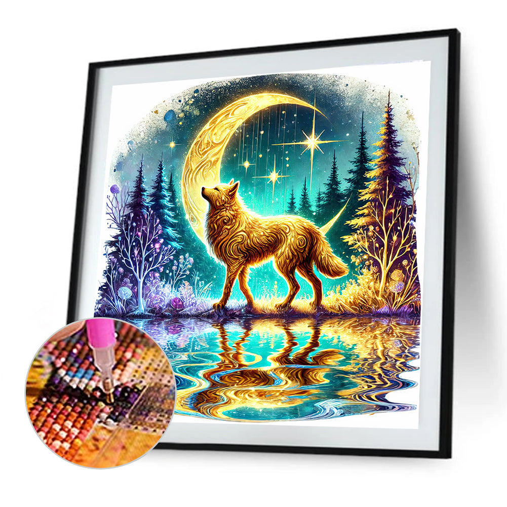 Wolf - Full Round Drill Diamond Painting 30*30CM