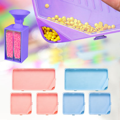 6 Pcs Diamond Art Trays Plastic Rhinestone Tray Organizer Diamond Painting Trays
