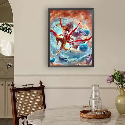 Nezha - Full Round Drill Diamond Painting 30*40CM