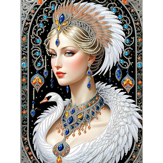 Elegant And Luxurious Woman - Special Shaped Drill Diamond Painting 30*40CM