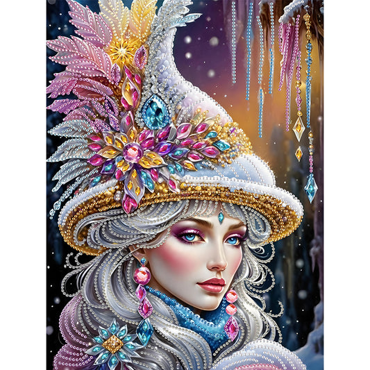 Elegant Woman - Special Shaped Drill Diamond Painting 30*40CM
