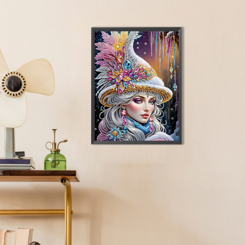 Elegant Woman - Special Shaped Drill Diamond Painting 30*40CM