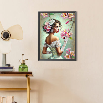 Elegant And Luxurious Woman - Special Shaped Drill Diamond Painting 30*40CM