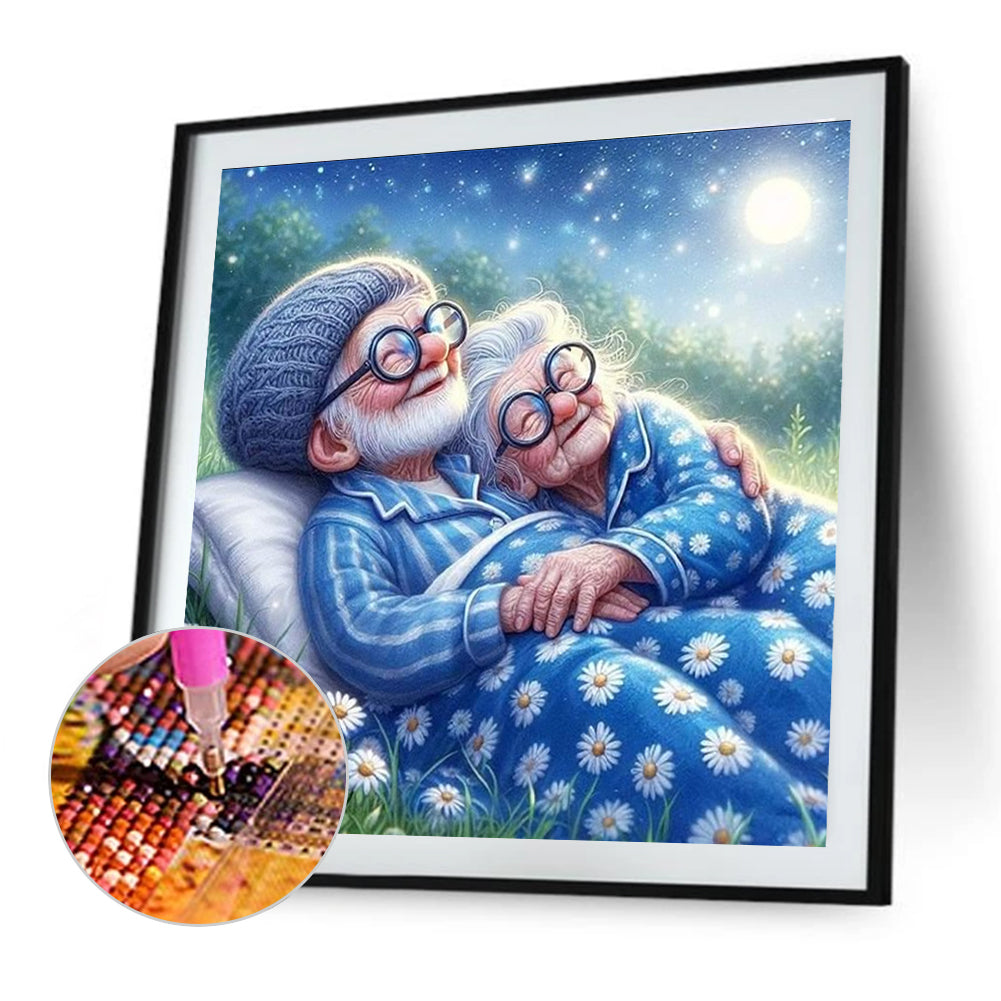Happy Couple - Full Round Drill Diamond Painting 40*40CM