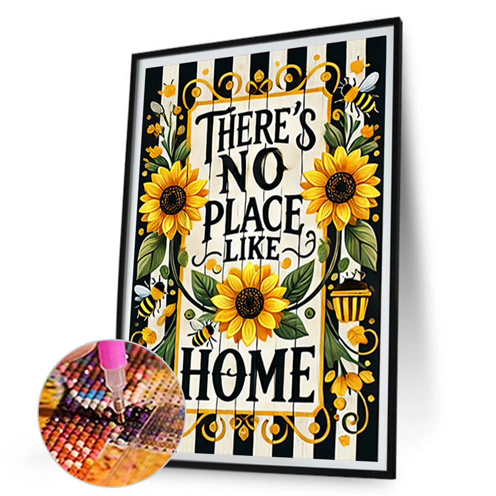 No Place Like Home - Full Round Drill Diamond Painting 30*45CM