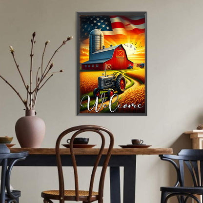 Welcome To The Farm - Full Round Drill Diamond Painting 30*45CM