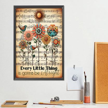 Every Little Thing Will Shine - Full Round Drill Diamond Painting 30*45CM