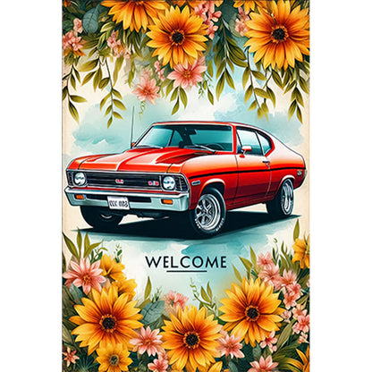 Car - Full Round Drill Diamond Painting 30*45CM