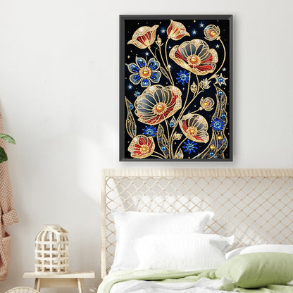 Dream Poppy - Special Shaped Drill Diamond Painting 30*40CM