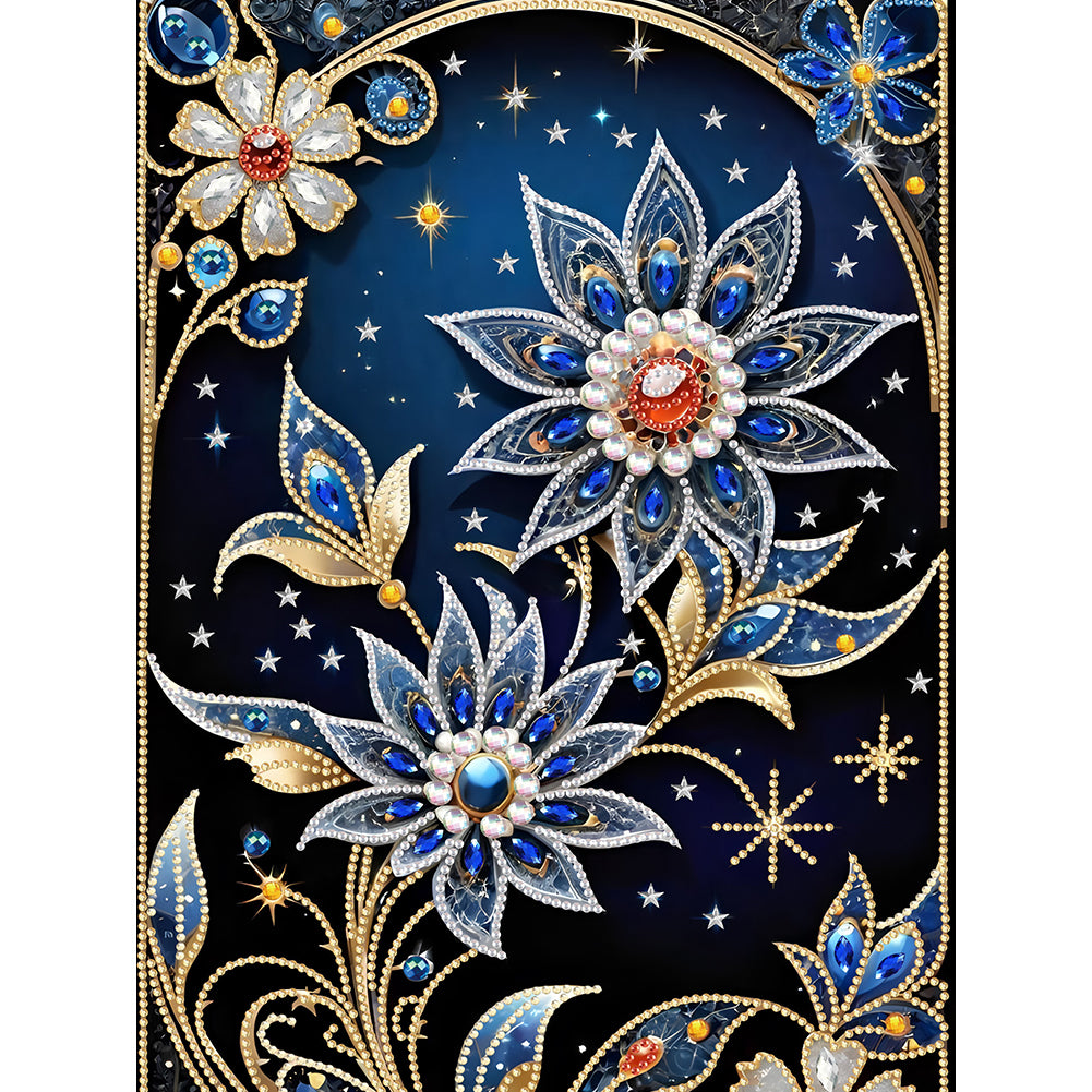 Dream Flower - Special Shaped Drill Diamond Painting 30*40CM