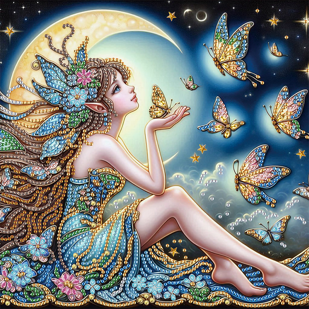 Elf Fairy - Special Shaped Drill Diamond Painting 30*30CM