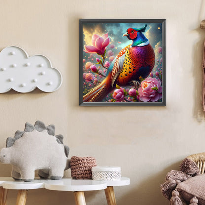 Pheasant - Full Round Drill Diamond Painting 30*30CM