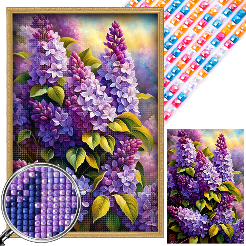 Violet - Full AB Square Drill Diamond Painting 40*60CM