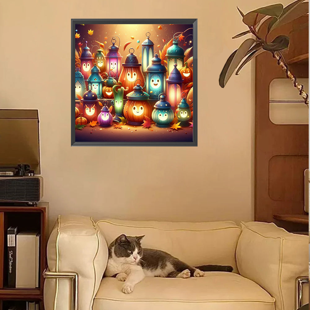 Jack-O'-Lantern - Full Square Drill Diamond Painting 30*30CM