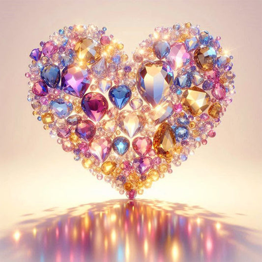 Bright Love - Full Square Drill Diamond Painting 30*30CM