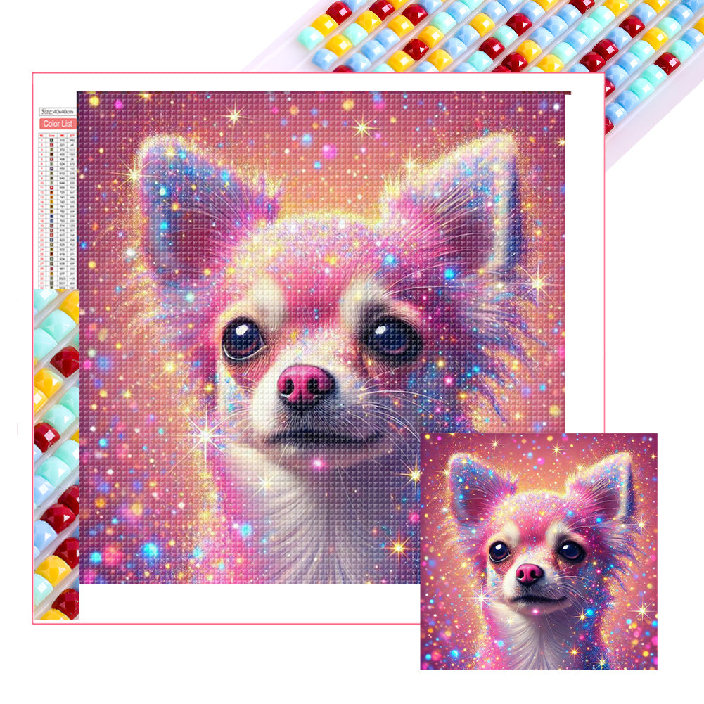 Shining Diamond Chihuahua - Full Square Drill Diamond Painting 40*40CM