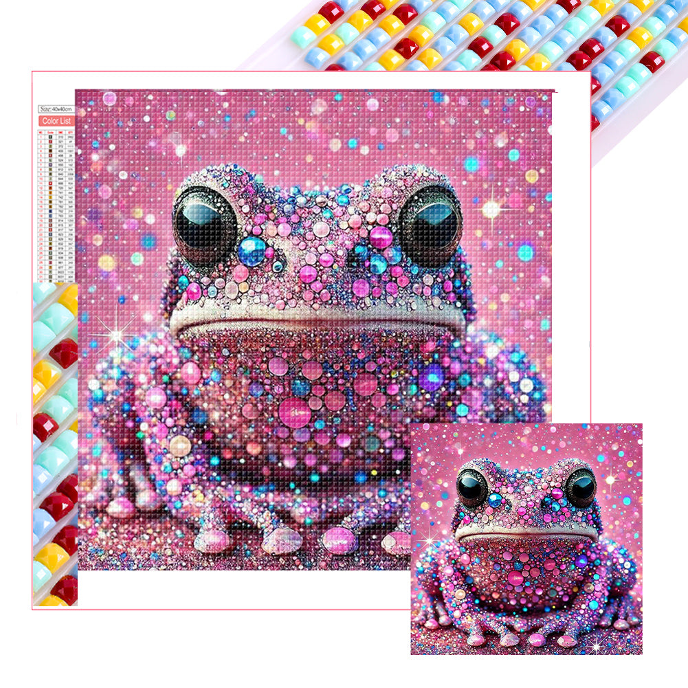 Shining Diamond Frog - Full Square Drill Diamond Painting 40*40CM