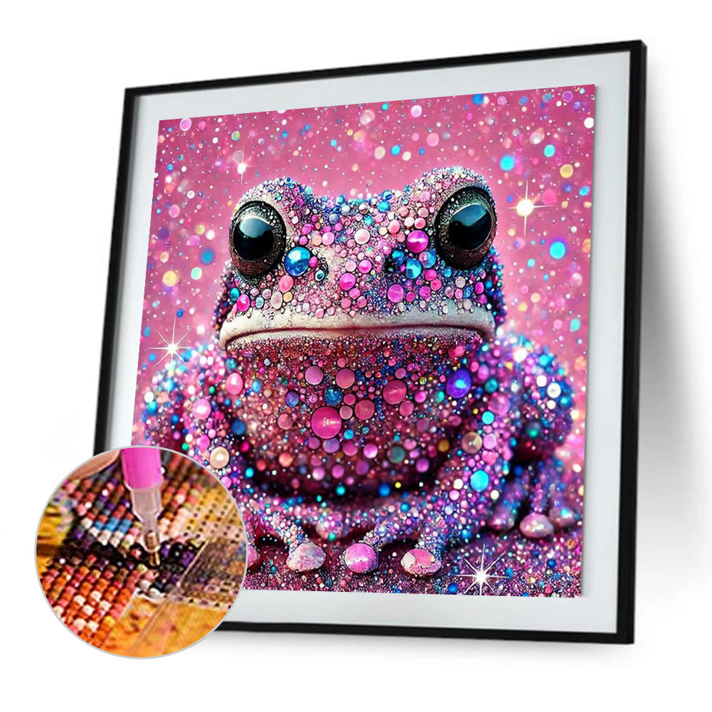 Shining Diamond Frog - Full Square Drill Diamond Painting 40*40CM