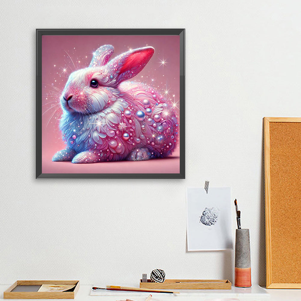 Shining Diamond Rabbit - Full Square Drill Diamond Painting 40*40CM