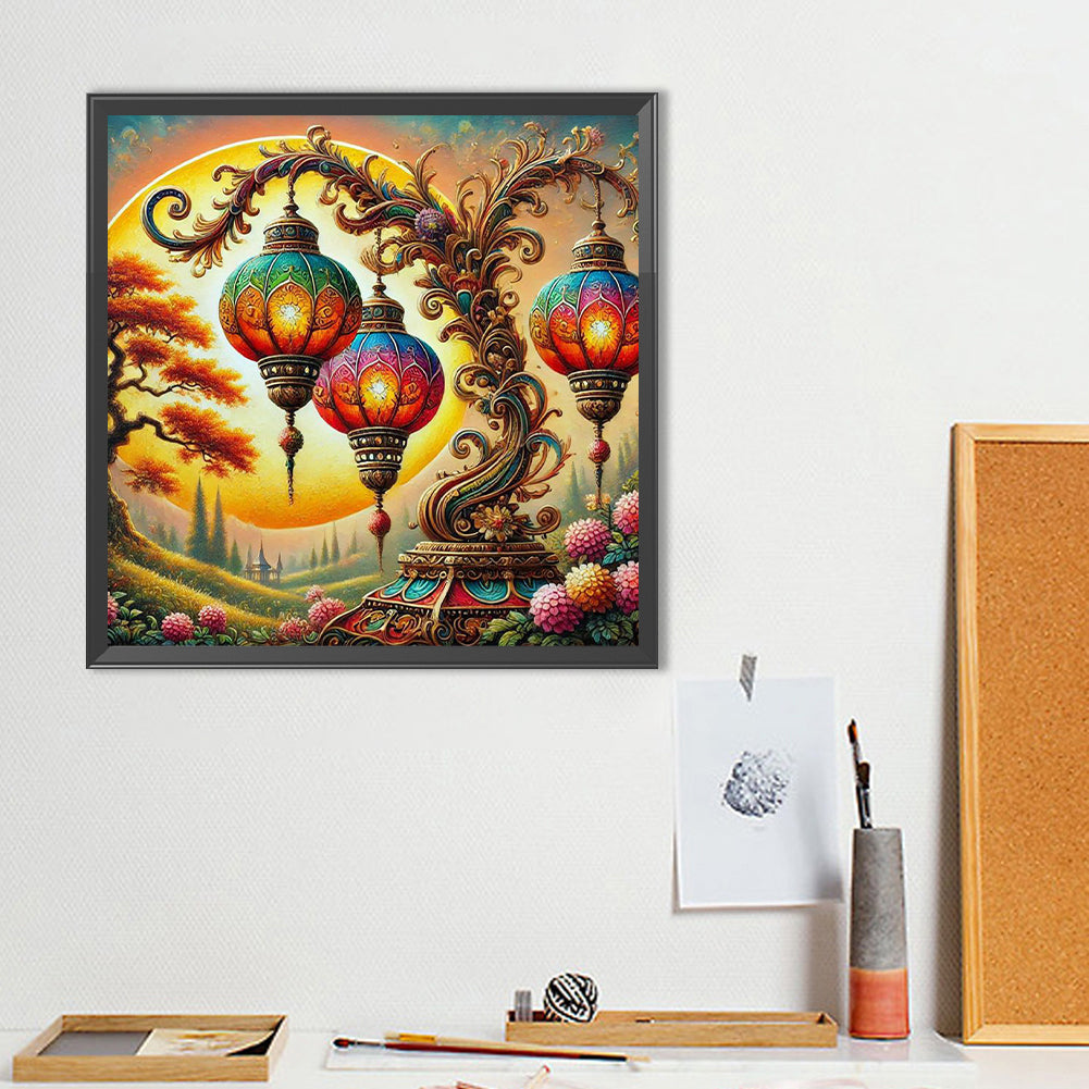Atmosphere Lantern - Full Round Drill Diamond Painting 40*40CM