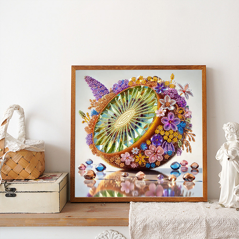 Fruit Kiwi - Special Shaped Drill Diamond Painting 30*30CM